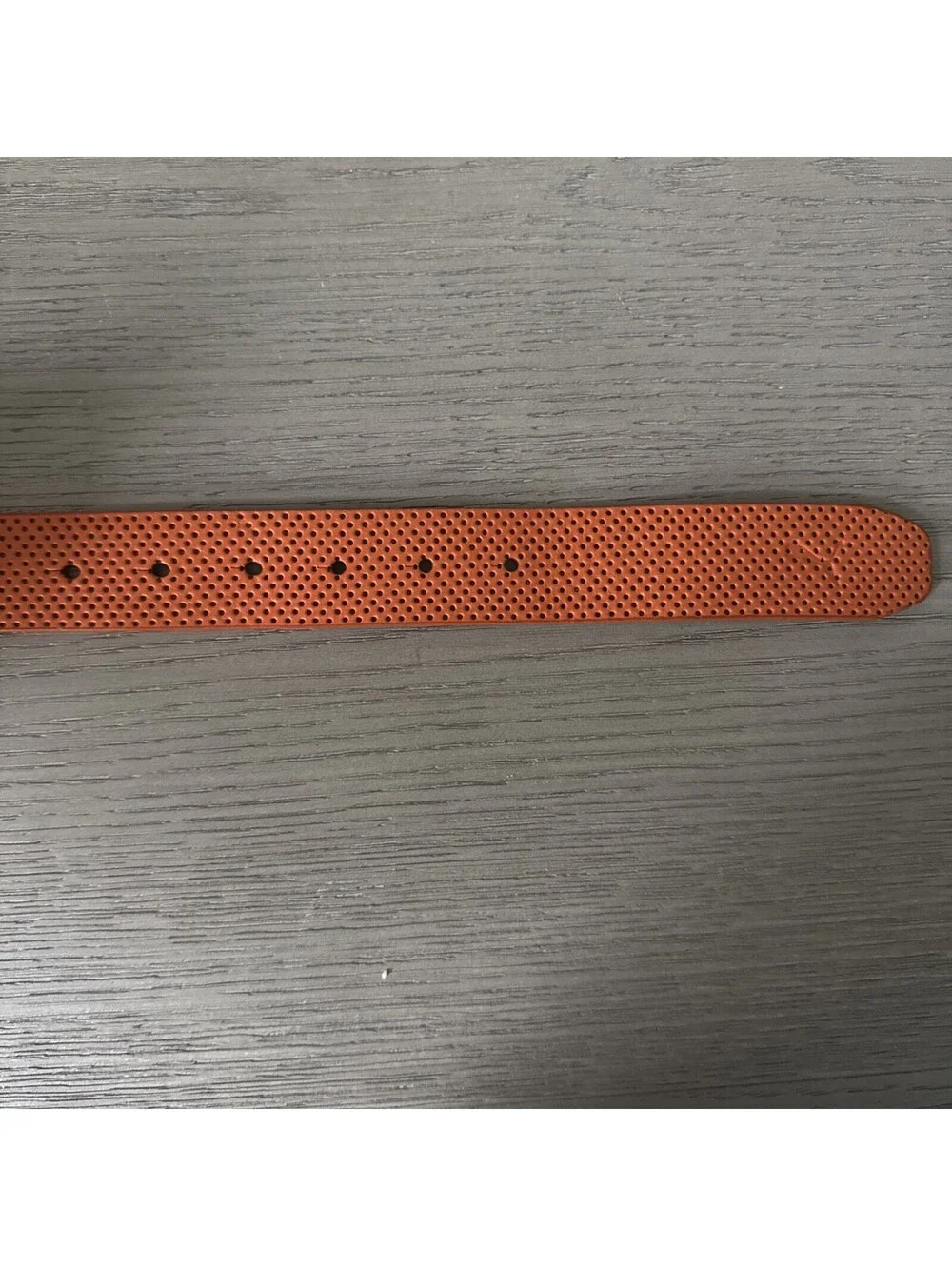 Puma Golf Leather Belt Adult Size Large Orange Silver Orange Enamel Buckle